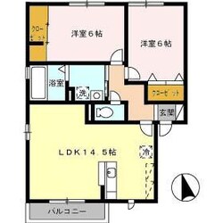 ウイルモア津田Ａの物件間取画像